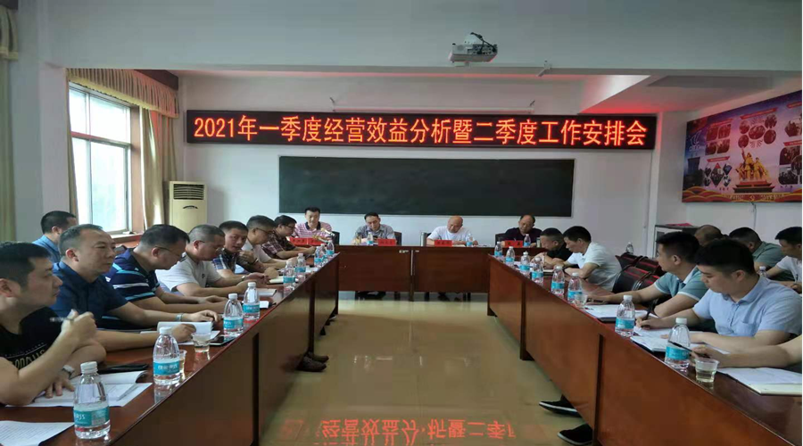 我司召开2021年一季度运输生产经营效益分析会议